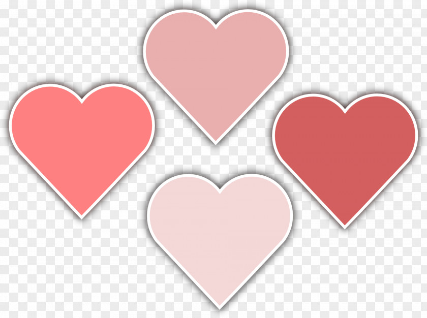 Pink Heart Red PNG