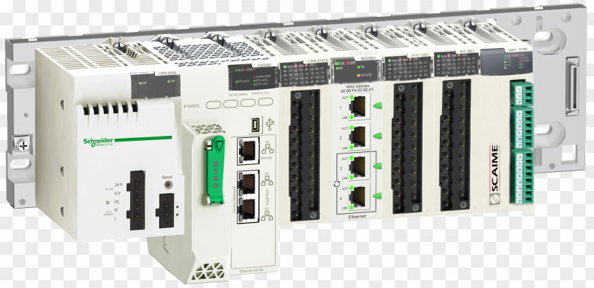 Programmable Logic Controllers Schneider Electric Modicon Automation SCADA PNG