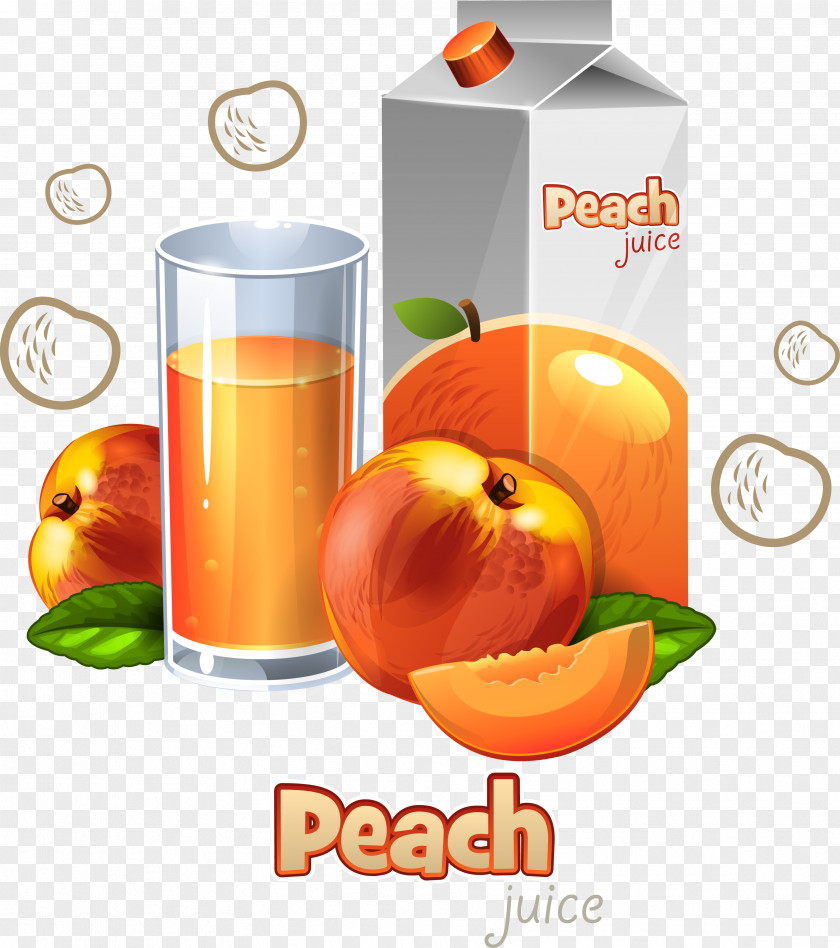 Vector Apricots Juice Orange Drink Fruit Peach Food PNG
