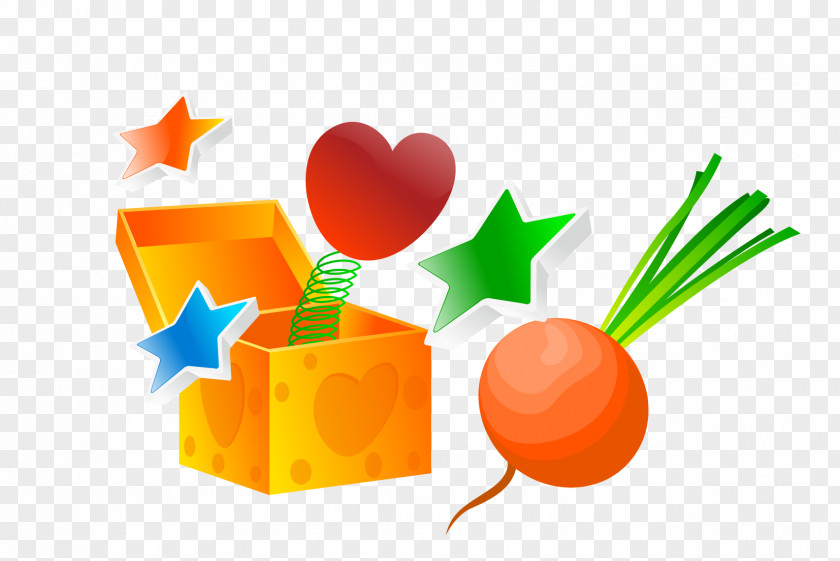 Vector Magic Box Valentine's Day Gift Heart Clip Art PNG