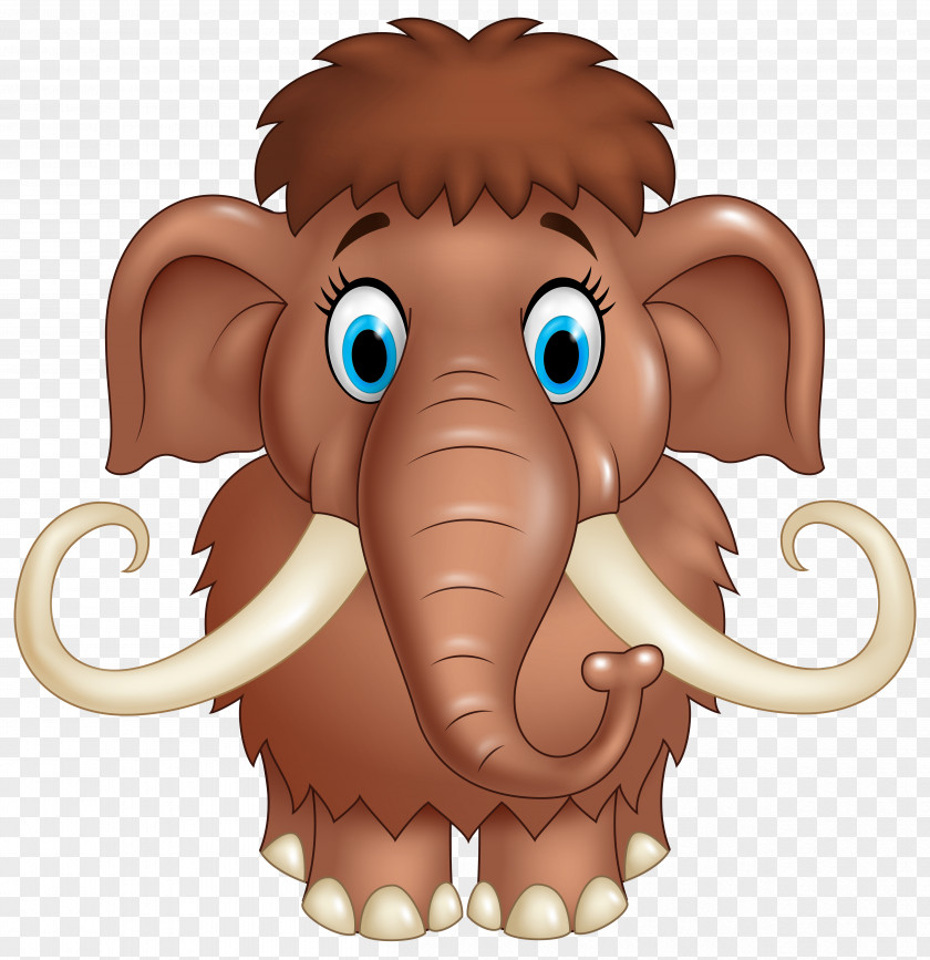 Cute Mammoth Cartoon Clipart Image Woolly Stock Photography Illustration PNG