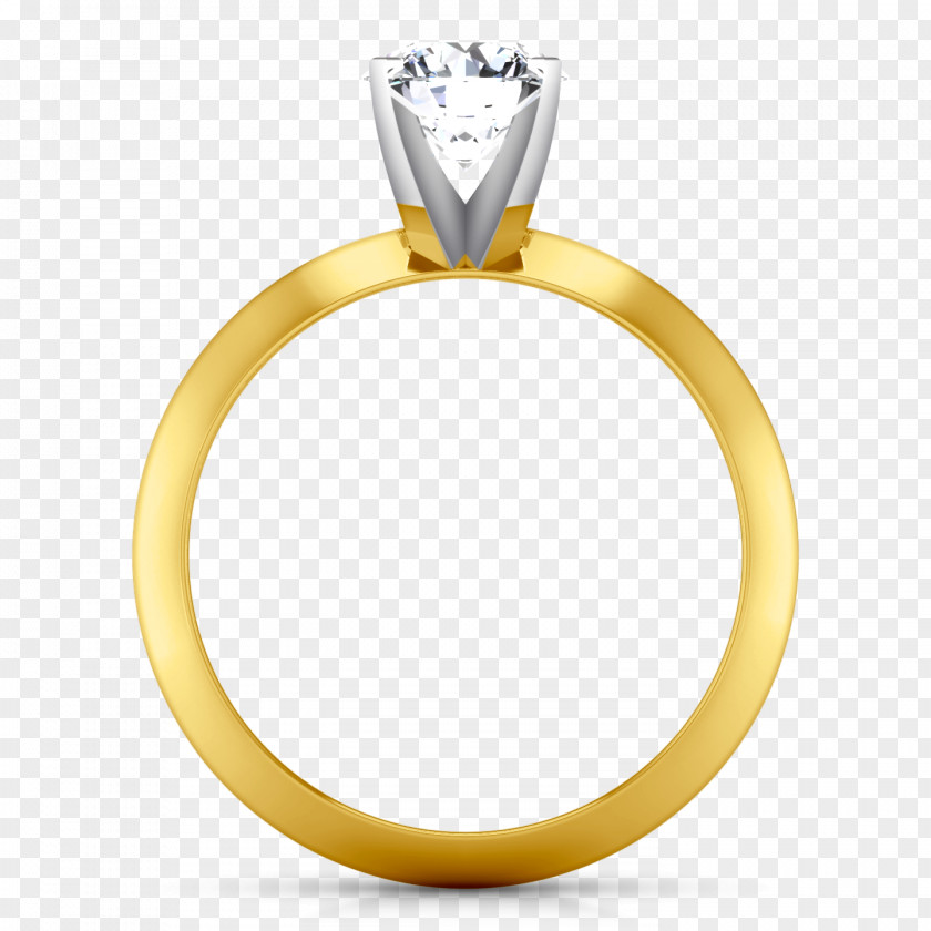 Diamond Cut Engagement Ring Princess PNG