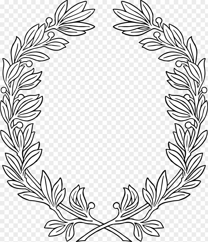Olive Grove Wreath White Floral Design Leaf Clip Art PNG