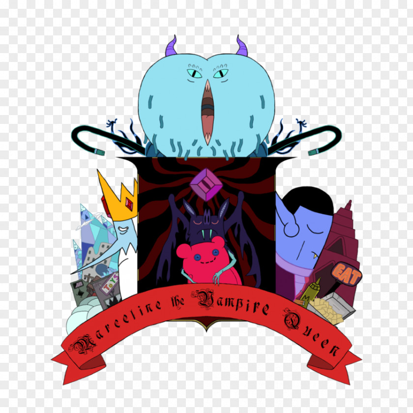 Adventure Time Marceline The Vampire Queen Ice King Finn Human I Remember You Heraldry PNG