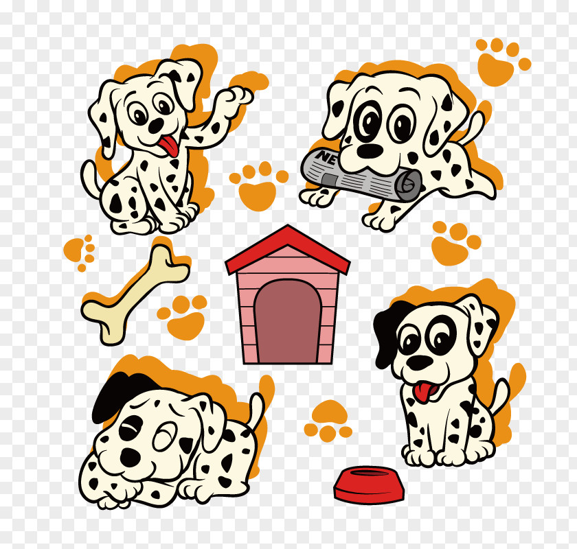 Dalmatians And Its Nest Dalmatian Dog Puppy Breed PNG