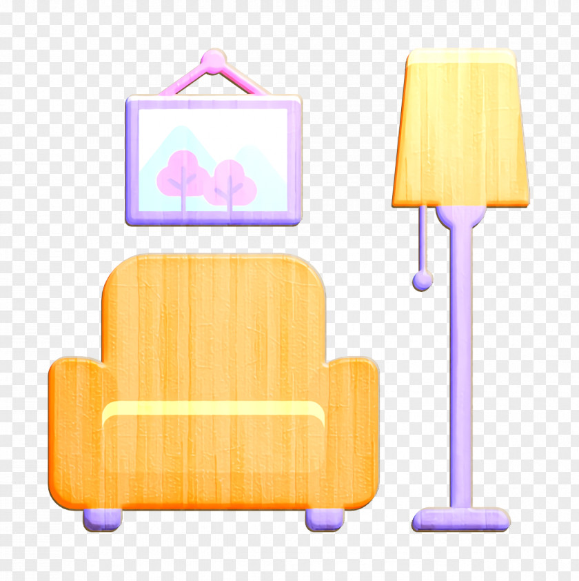 Interior Icon Sofa Livingroom PNG