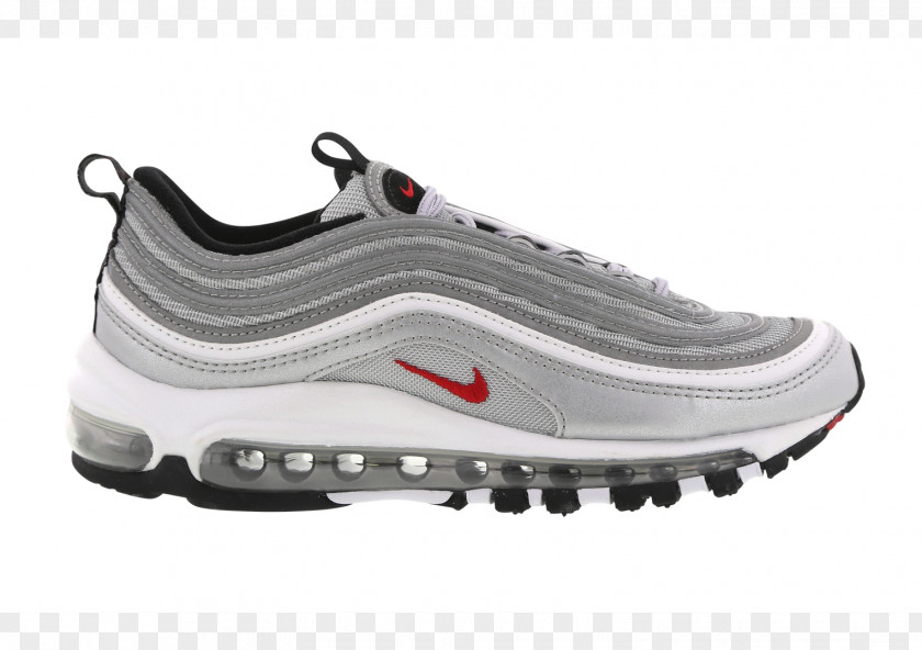 Size 10.0 Nike Air Max 97 OG Qs GS 'Silver Bullet' Youth Sneakers 918890 001 UL '17Metallic Silver BulletNike QS Men's Shoe OFF-WHITE X Mens PNG