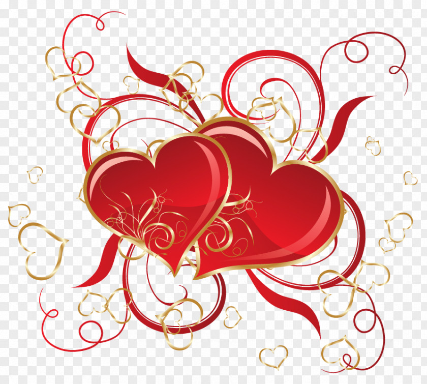 Transparent Hearts Decoration PNG Picture Love Heart Yaaro Valentine's Day PNG