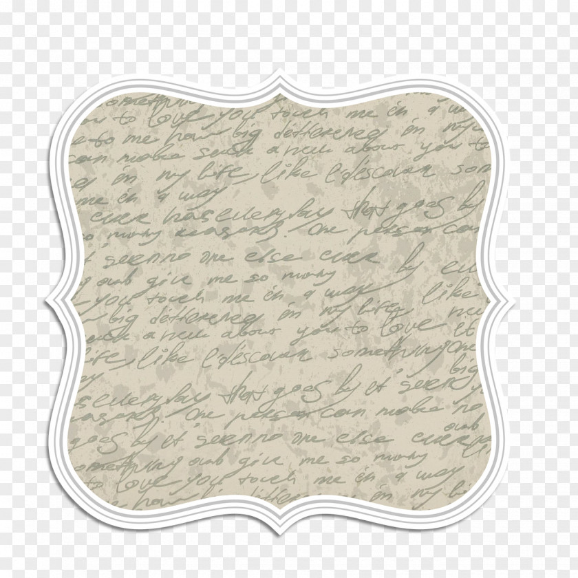 Antique English Image File Formats Letter PNG