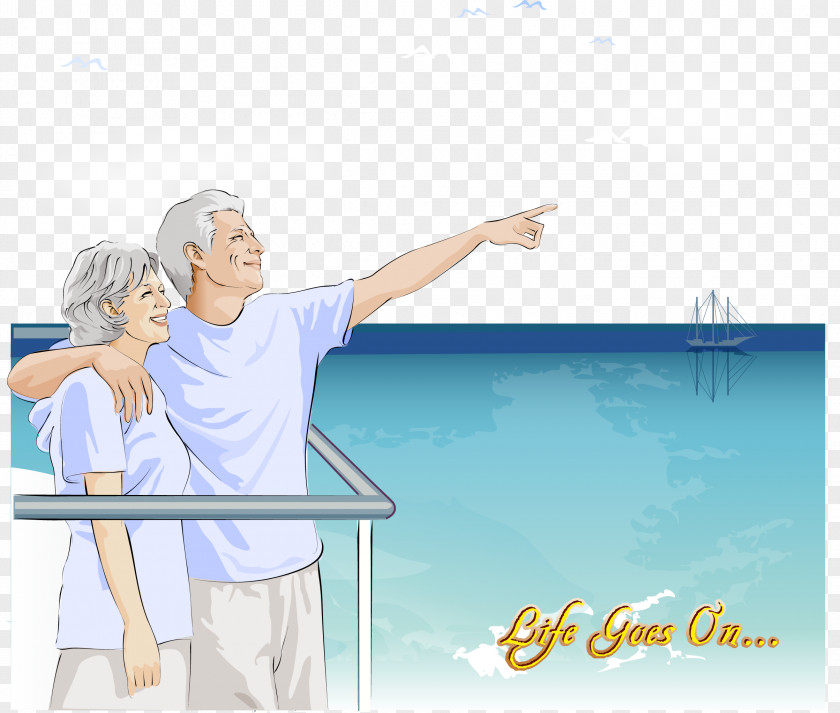 Partner Yacht Old Age Significant Other Illustration PNG