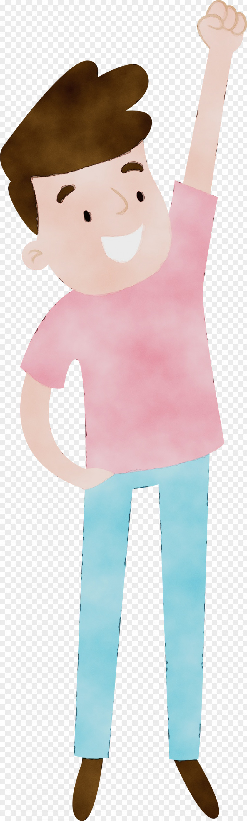 Pink Cartoon Child T-shirt Neck PNG