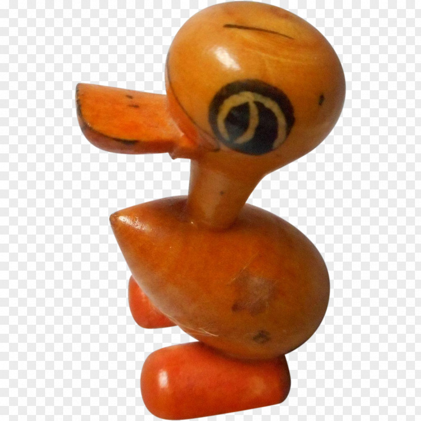 Hand Painted Duck Figurine PNG