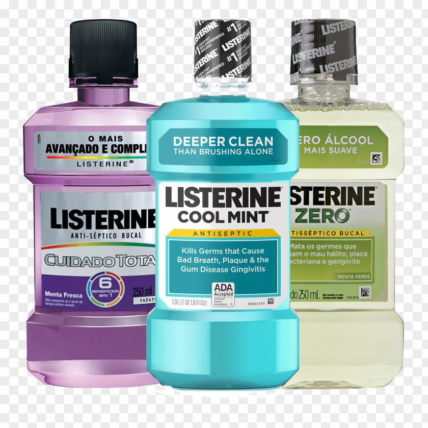 Listerine Mouthwash Milliliter Antiseptic PNG