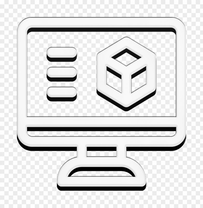 Monitor Icon 3D Printing 3d Software PNG
