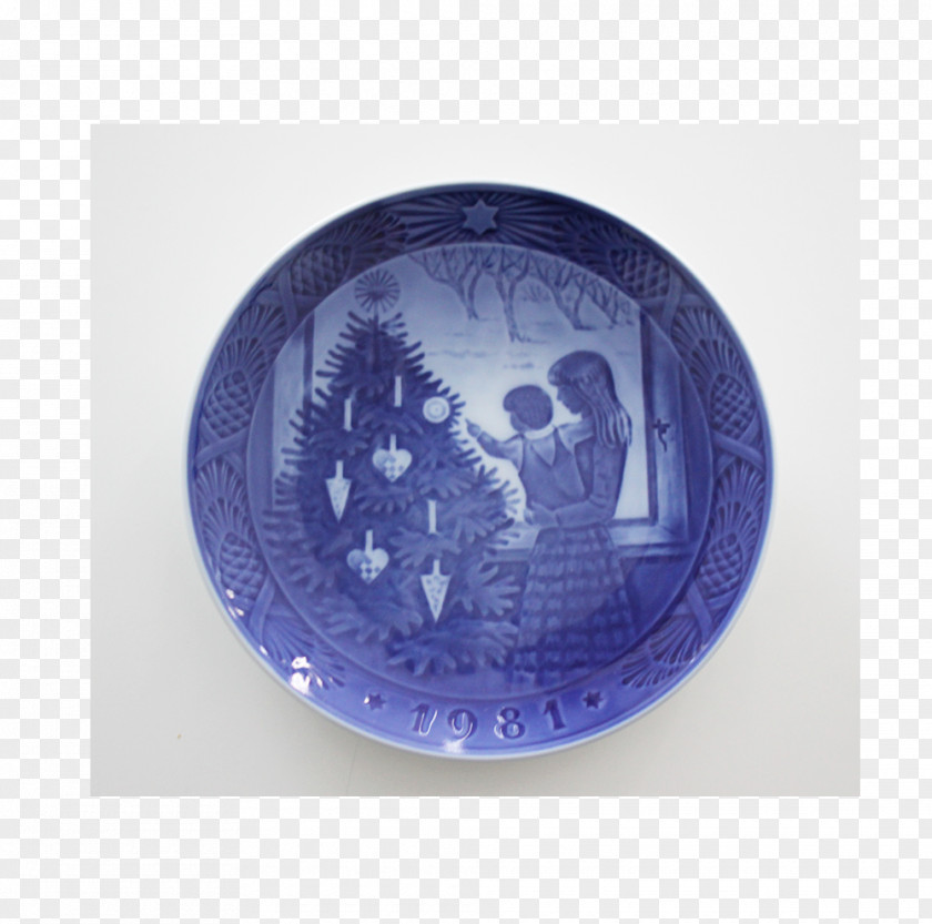 Plate Blue And White Pottery Ceramic Platter Royal Copenhagen PNG