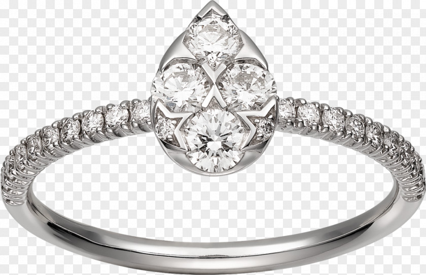 Ring Cartier Diamond Carat Brilliant PNG