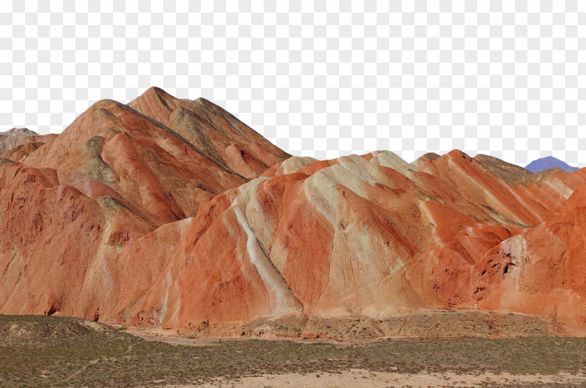 Zhangye Danxia Geopark Landscape National China Landform Geology PNG