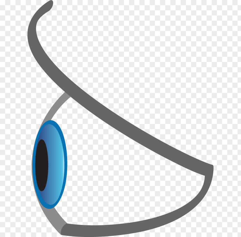 Eye Eyebrow Iris Logo Blue PNG