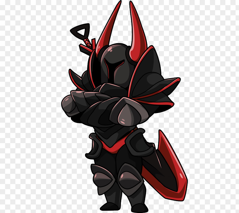 Knight Shovel Black Character Shield PNG
