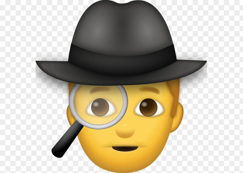 Emoji Smiley Emoticon IPhone Detective PNG