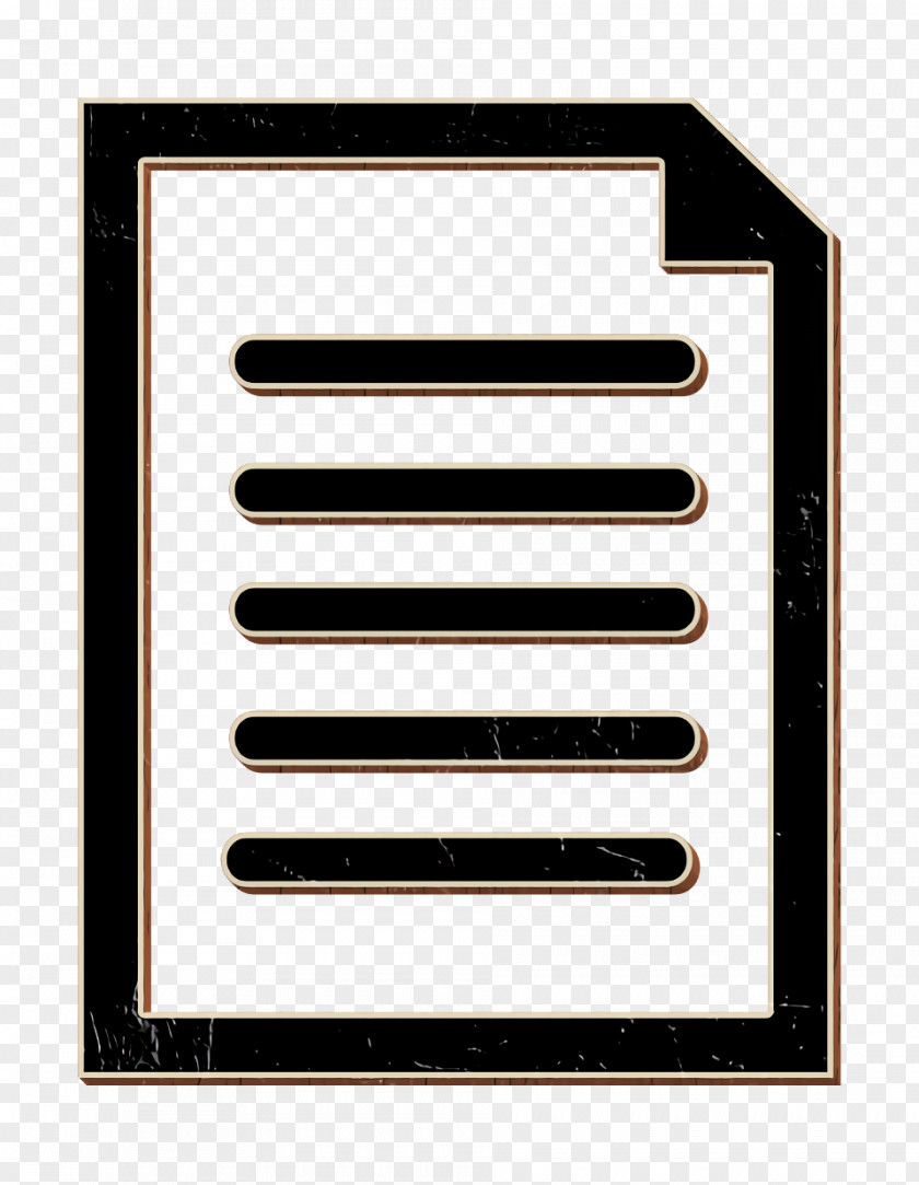 Document Symbol With Text Lines Icon Data Icons Interface PNG