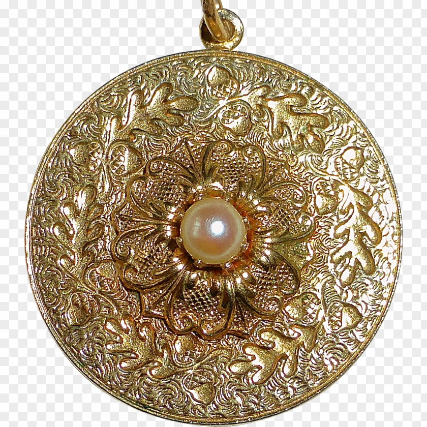 Gold Locket 01504 Silver Bronze PNG