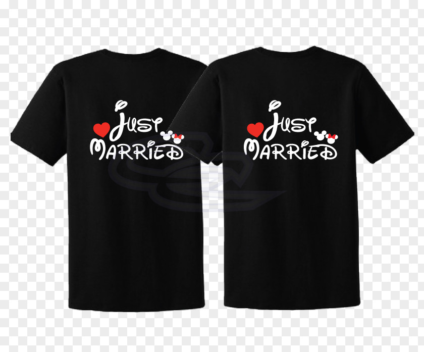 Just Married T-shirt Minnie Mouse Mickey Clothing PNG