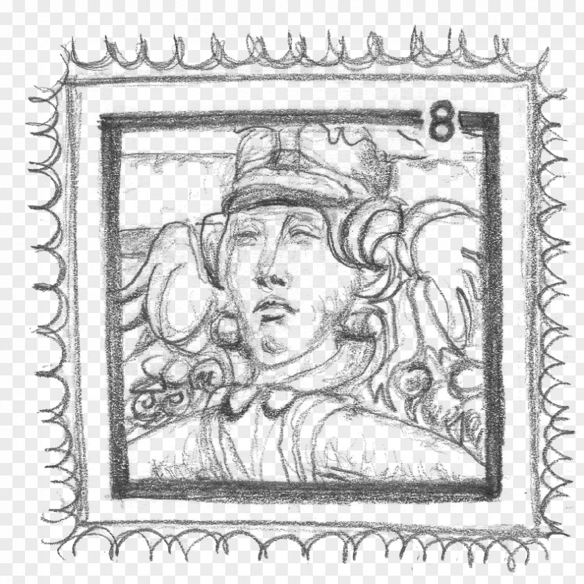 London Stamp Visual Arts Line Art Mammal Sketch PNG