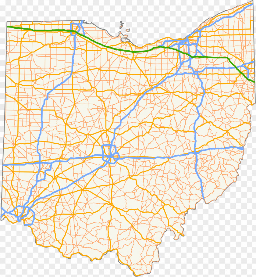 Road Ohio State Route 83 107 Map Highway PNG