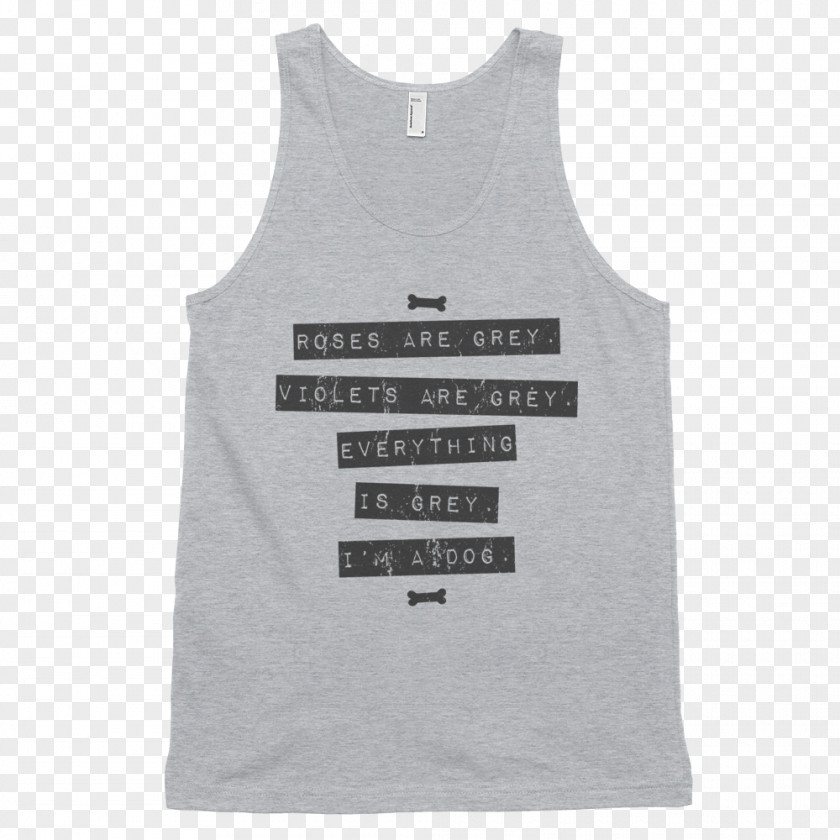 Tank Top T-shirt Sleeveless Shirt Outerwear Font PNG