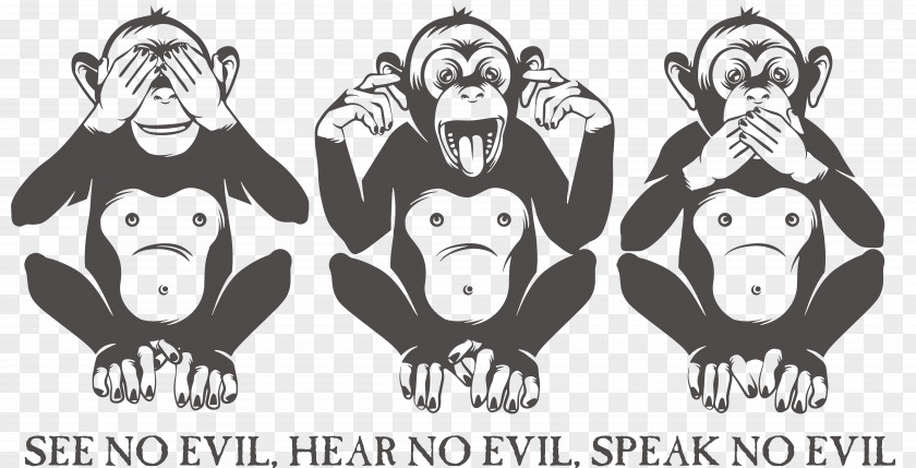 Wise Man Three Monkeys Royalty-free PNG