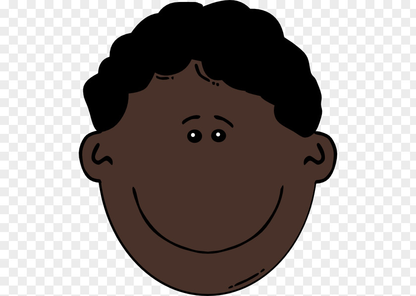 Black Cartoon Man Transparent Animation Face Boy Clip Art PNG