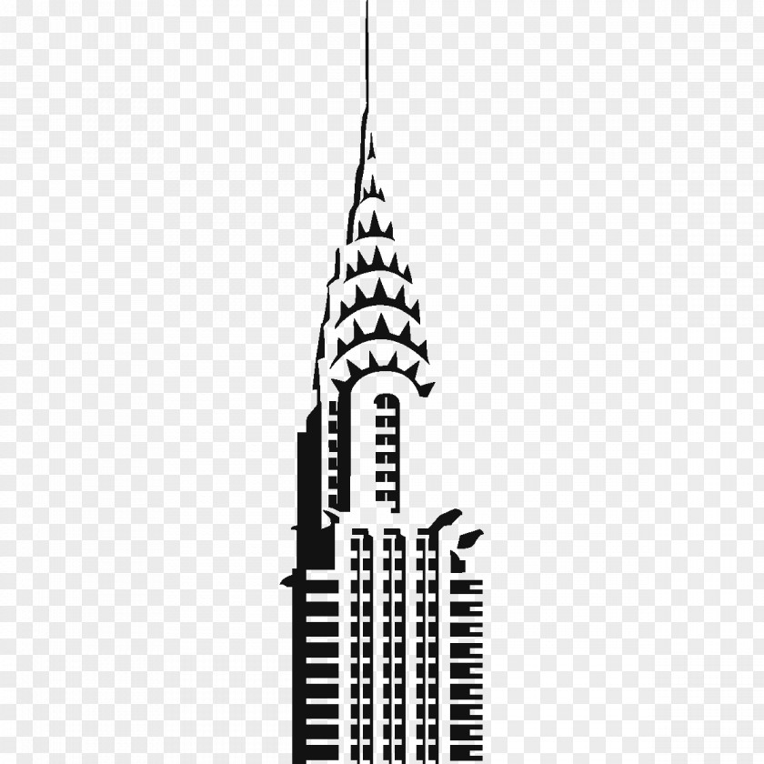 Building Chrysler Empire State Drawing PNG