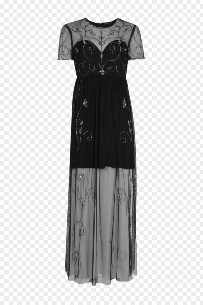 Dress Little Black Gown Sleeve Formal Wear PNG