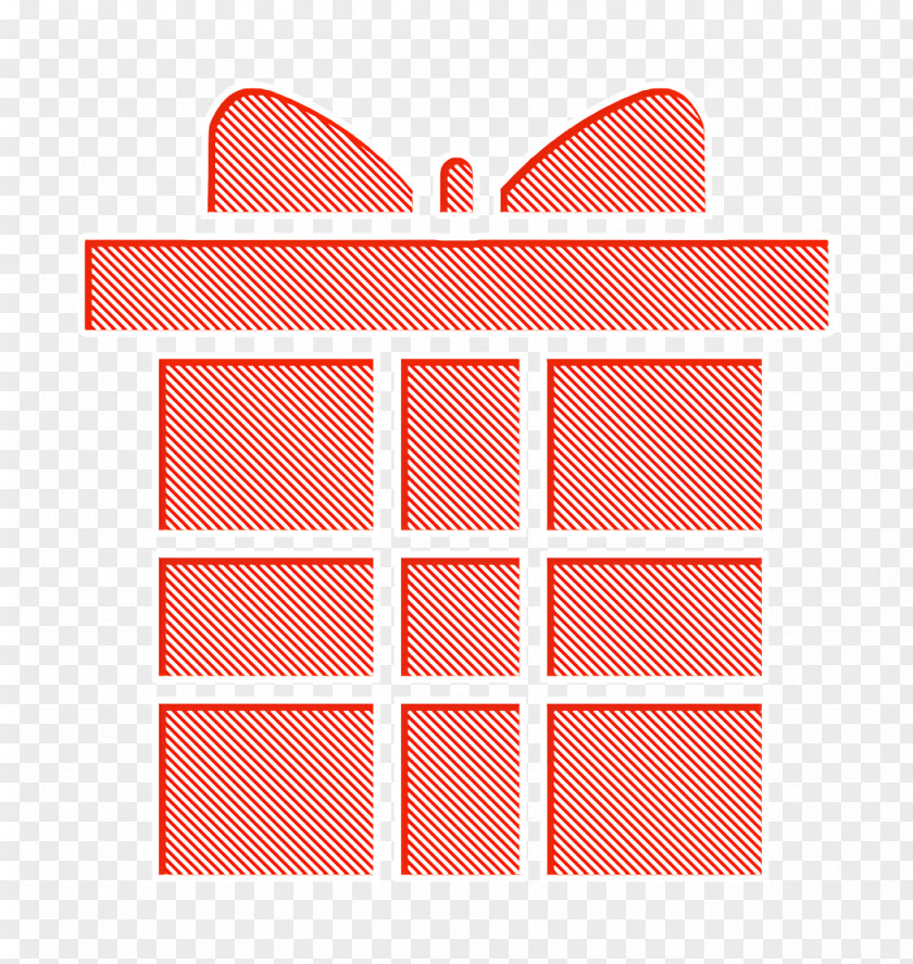 Rectangle Peach Christmas Icon Gift Giftbox PNG
