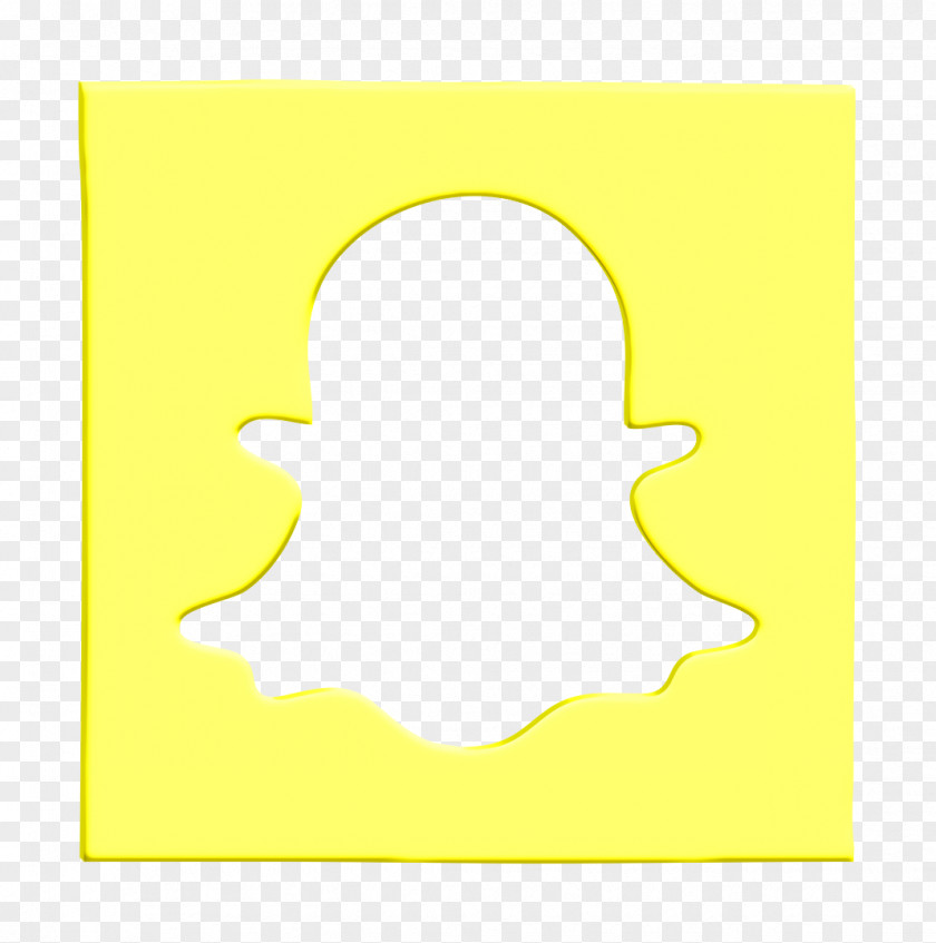 Silhouette Yellow Media Icon Network Snap Chat PNG