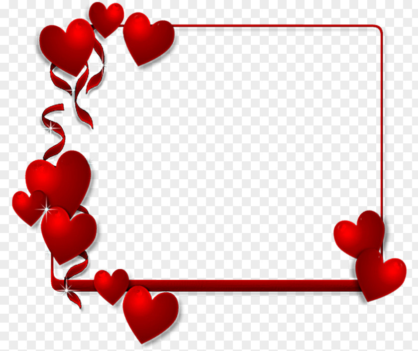 Valentine's Day Paper Picture Frames Heart Clip Art PNG