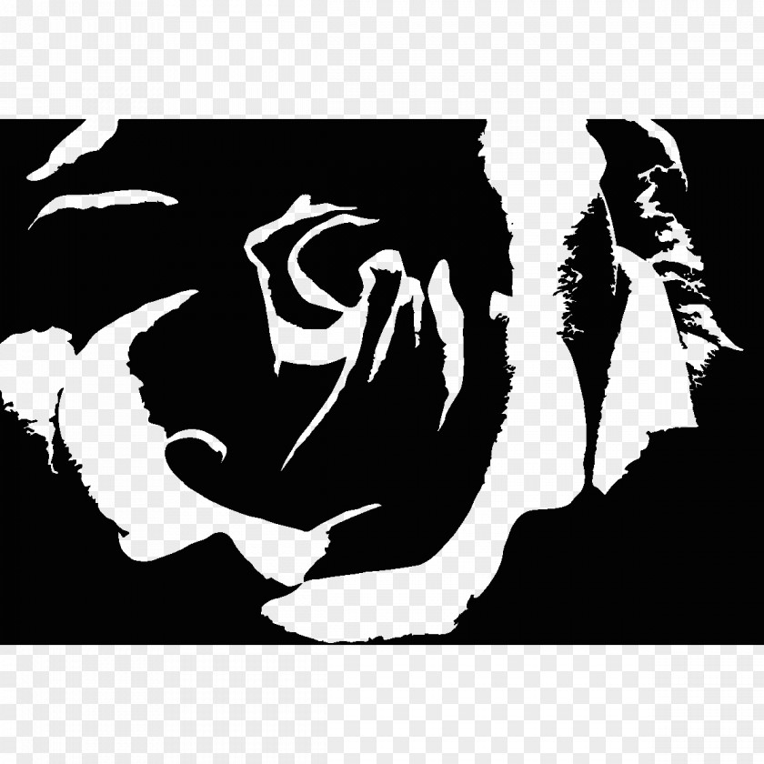 ABSTRACT ROSE Visual Arts Logo Silhouette Clip Art Stencil PNG
