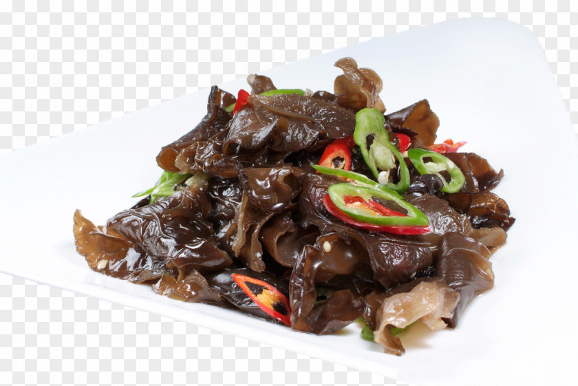 Black Fungus With Pepper American Chinese Cuisine Wood Ear Cloud PNG