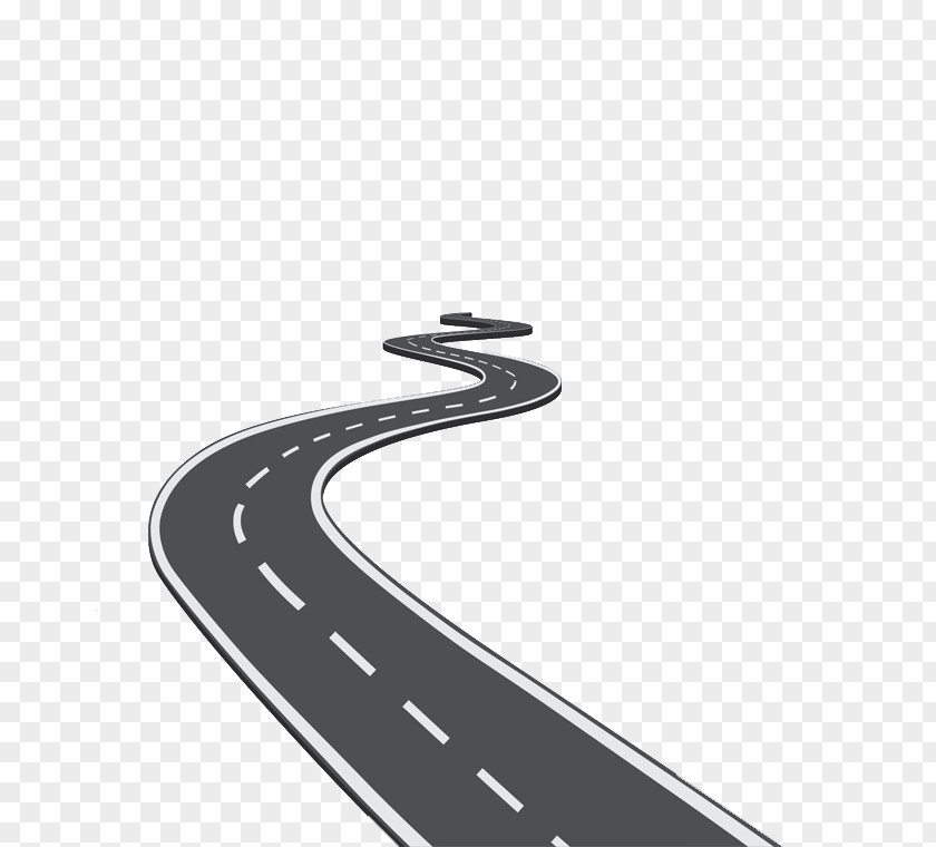 Creative Winding Road Icon PNG