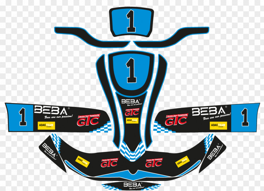 Dekor Logo Sticker Go-kart Text ADAC PNG