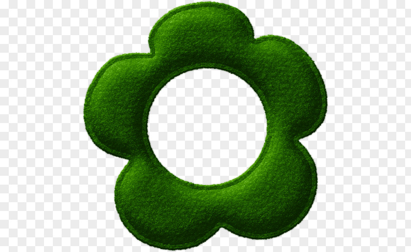 Green Flowers Circle PNG