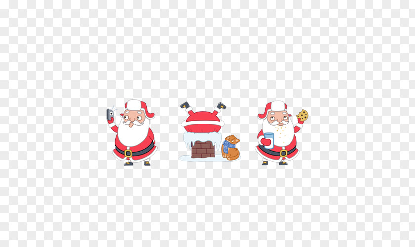 Hand-painted Santa Claus Christmas Icon PNG