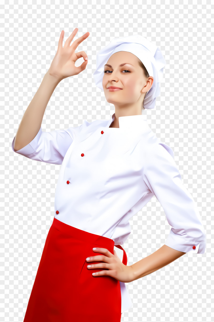 Smile Sleeve Cook Chef's Uniform Gesture Chef PNG