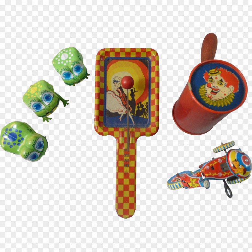Toy Tin Wind-up Penny Antique PNG