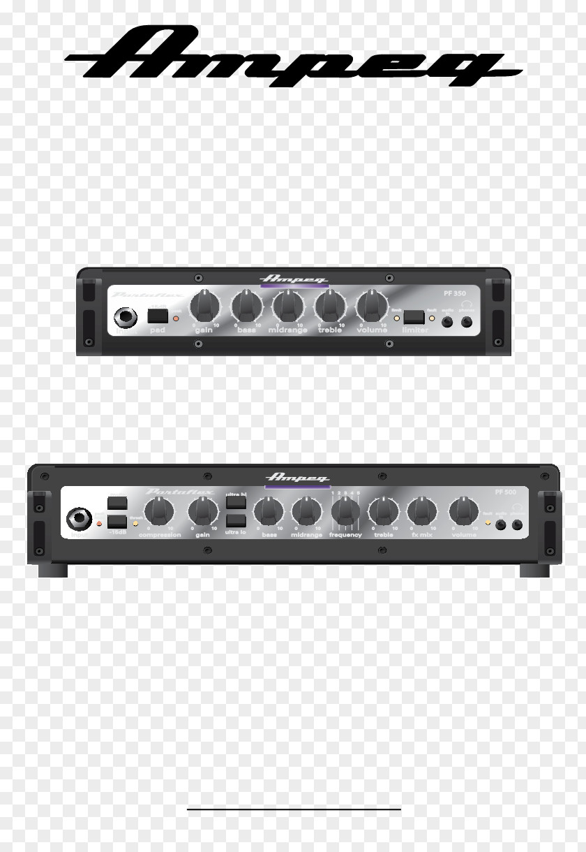Amplifier Bass Volume Instrument Ampeg Audio Power Guitar Electronics PNG