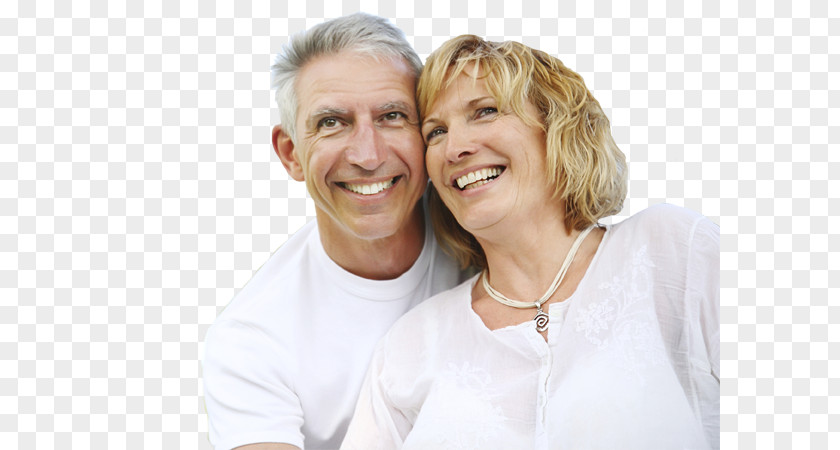 Aging Couple A Dental & Denture Weight Loss Surgery Dietary Supplement PNG