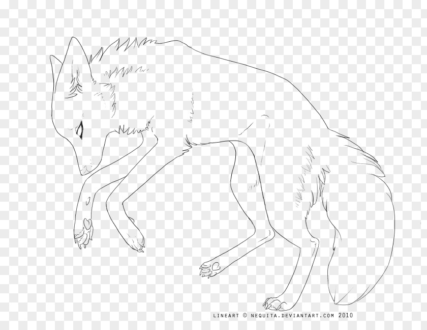 Lineart Line Art Drawing Gray Wolf DeviantArt PNG