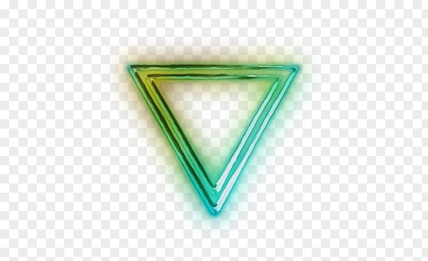 Green Line Triangle Font PNG