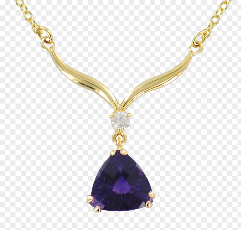 Necklace Amethyst Charms & Pendants PNG